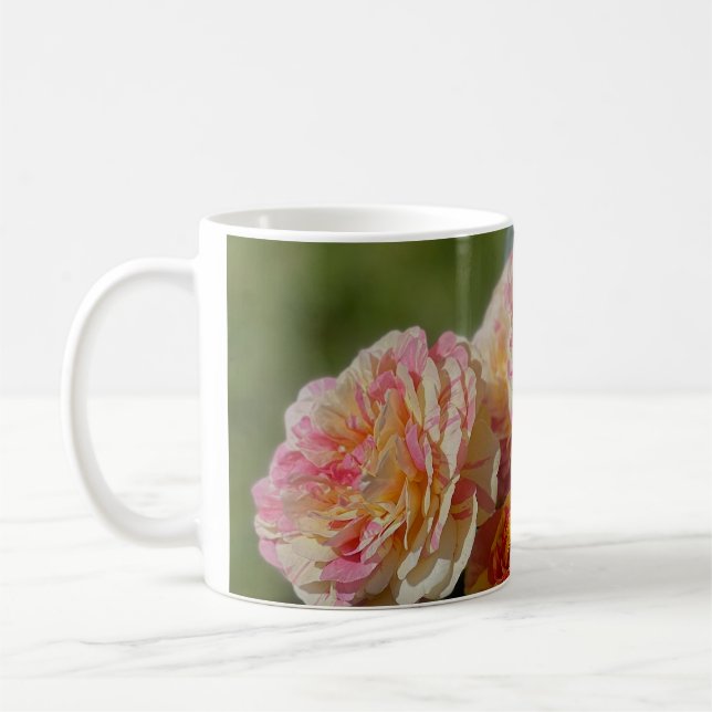 Mehrfarbige Rosen Kaffeetasse (Links)