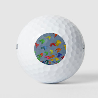Mehrfarbige Schmetterlinge Golfball