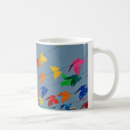 Mehrfarbige Schmetterlinge Kaffeetasse