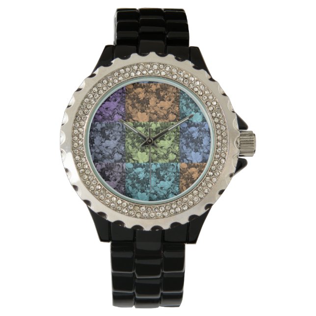 mehrfarbige Schwarze Uhr (Vorderseite)