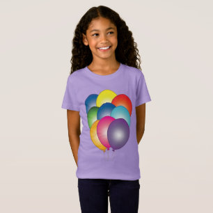 mehrfarbige Schwimmballoons Graphic Tee Shirts
