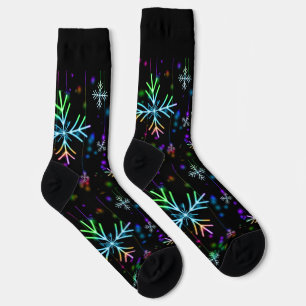 Mehrfarbige Snowflakes Premium Crew Sock Socken