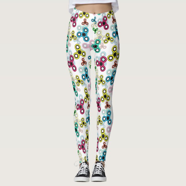 mehrfarbige Spinner Leggings (Vorderseite)