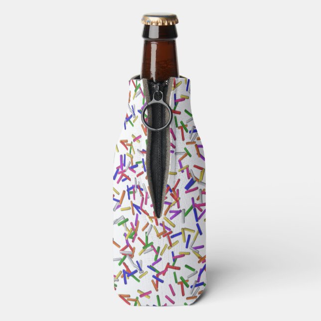 Mehrfarbige Sprinklen Flaschenkühler (Flasche Rückseite)