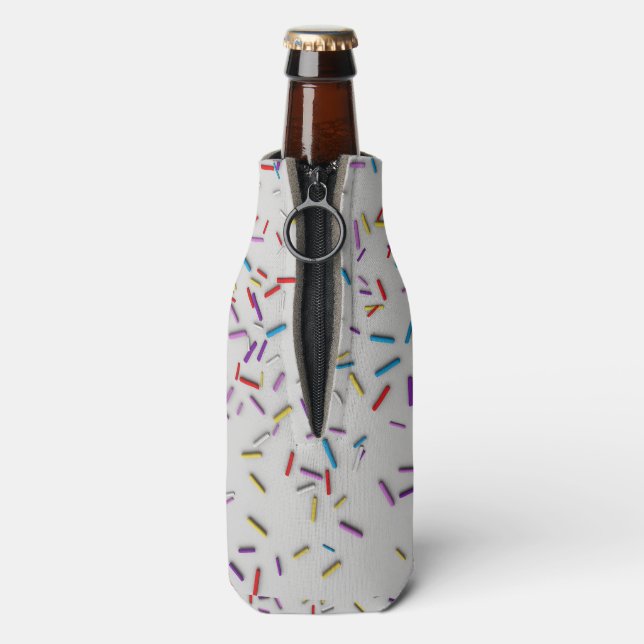Mehrfarbige Sprinklen Mattiert Flaschenkühler (Flasche Rückseite)