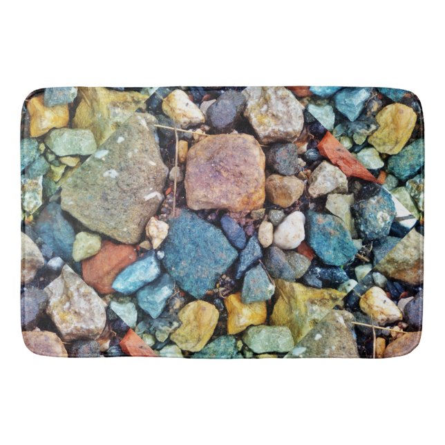 mehrfarbige Steine Badematte (Vorderseite)