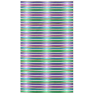Mehrfarbige Streifen Band Rosa Blau Türkis Lila Tischdecke