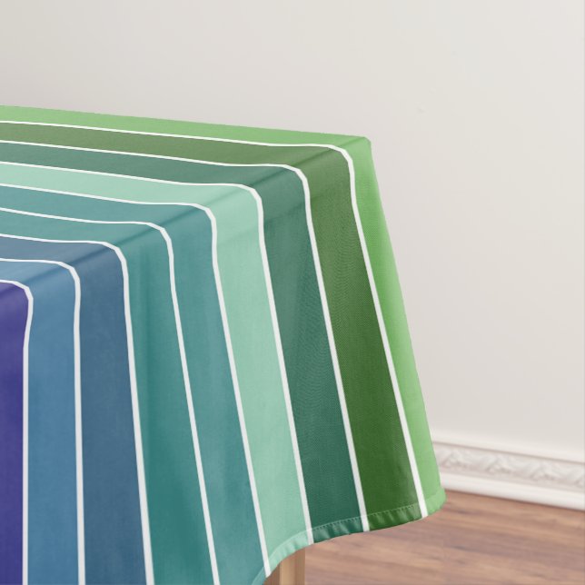 mehrfarbige Streifen Tischdecke (Beispiel)