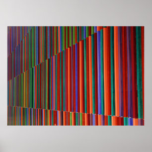 mehrfarbige Streifendarstellung Poster