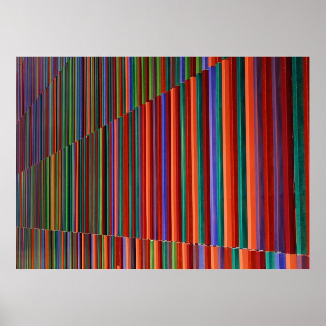 mehrfarbige Streifendarstellung Poster (Vorne)