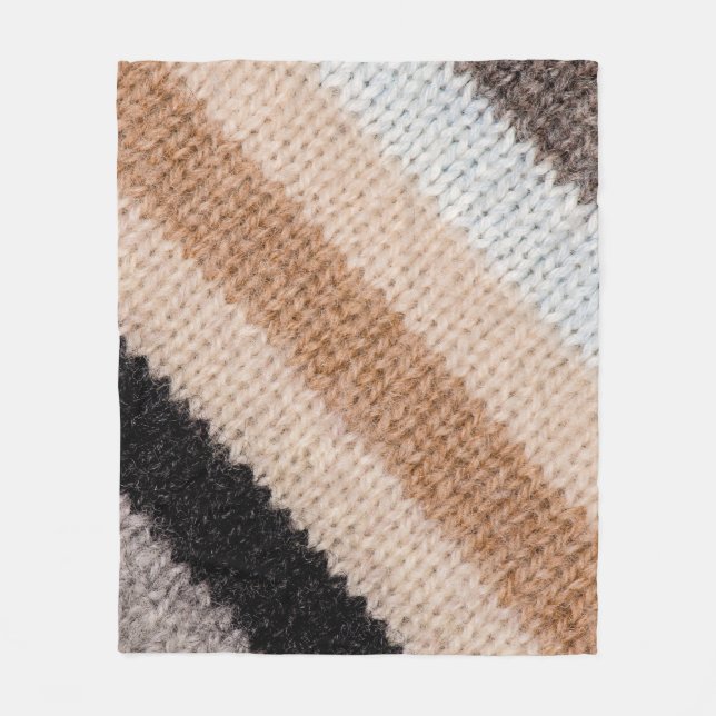mehrfarbige Stripwolle: Textur Fleecedecke (Vorderseite)
