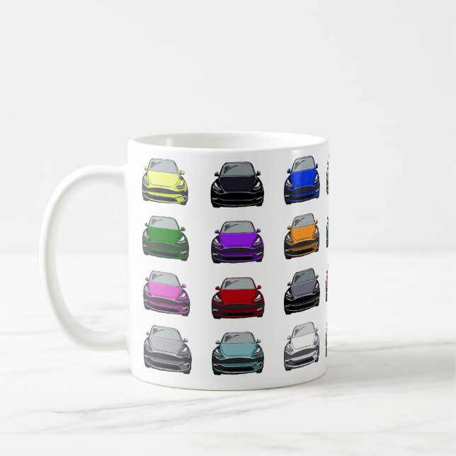 Mehrfarbige SUV-Fahrzeuge Kaffeetasse (Links)