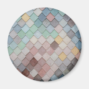 mehrfarbige Tiles Magnet