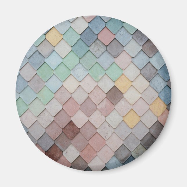 mehrfarbige Tiles Magnet (Vorne)