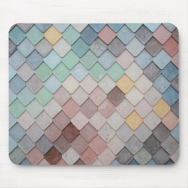 mehrfarbige Tiles Mousepad (Vorne)