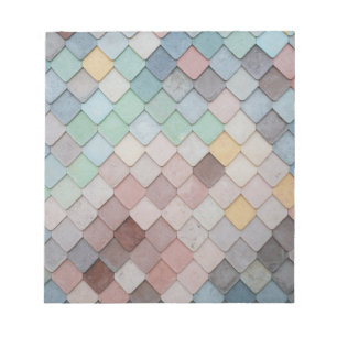 mehrfarbige Tiles Notizblock