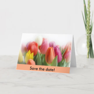 Mehrfarbige Tulpen Datum vormerken! Ankündigung