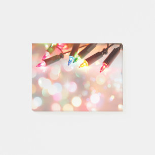 Mehrfarbige Twinkle-Leuchten, alle über Druck - 4 Post-it Klebezettel