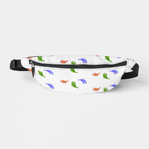 Mehrfarbige Vögel Bauchtasche