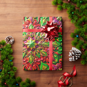 ~ mehrfarbige Weihnachtsgeschenke ~ Geschenkpapier