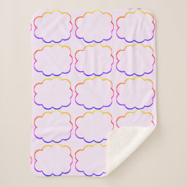 Mehrfarbige Wolkendecke Sherpa Blanket Sherpadecke