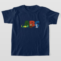 Mehrfarbiger ABC-T - Shirt.