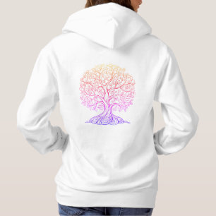 Mehrfarbiger Baum des Lebens Unisex Spiritueller G Hoodie