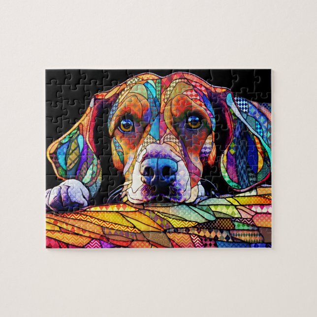 Mehrfarbiger Beagle-Hund 178 (Horizontal)