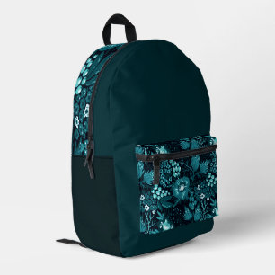 Mehrfarbiger 'Blumenmuster'-Rucksack  Bedruckter Rucksack