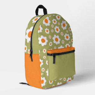 Mehrfarbiger 'Gänseblümchen'-Rucksack Bedruckter Rucksack