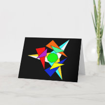 Mehrfarbiger geometrischer Sternensturm