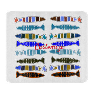 mehrfarbiger gestreifter Fisch Thunder_Cove Schneidebrett