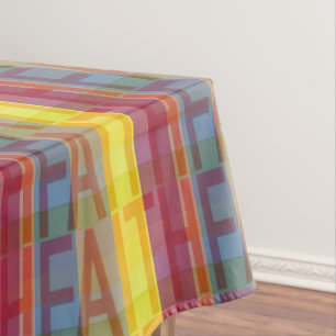 mehrfarbiger Glaube Tischdecke