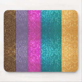 Mehrfarbiger Glitzer Look Mousepad