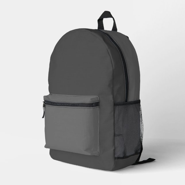 Mehrfarbiger grauer Rucksack (Rückseitige Ecke Rechts)