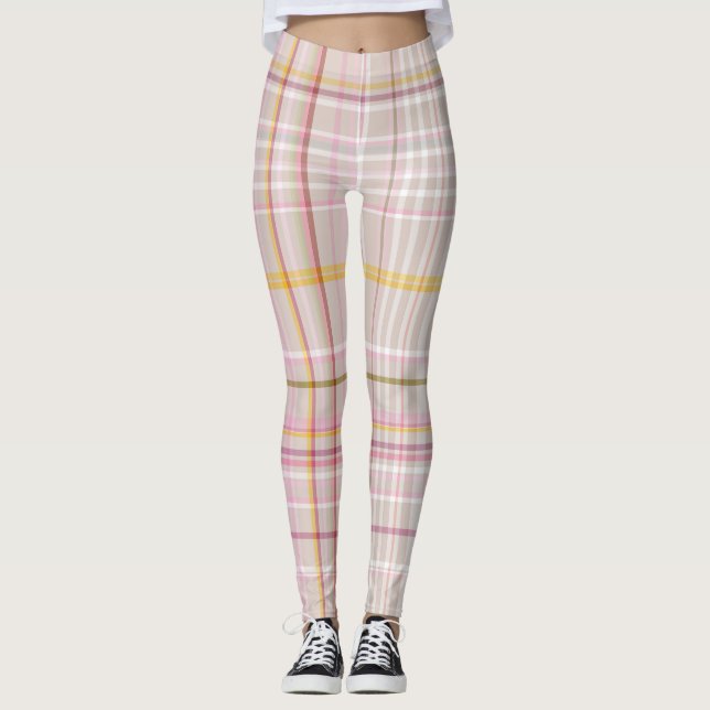 mehrfarbiger Karo, Leggings (Vorderseite)