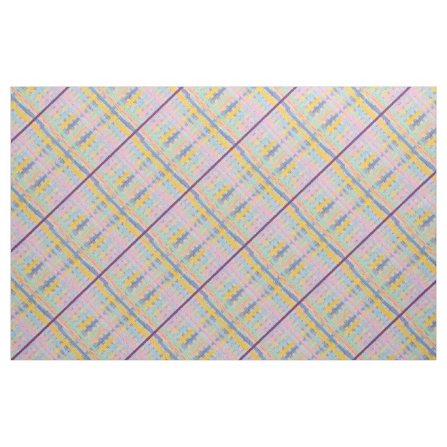 Mehrfarbiger Karo Stoff (Fat Quarter (45,7 x 55,9 cm))