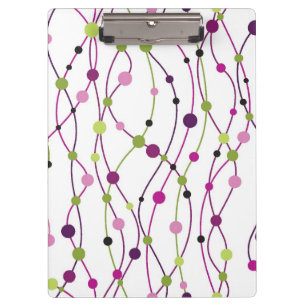 Mehrfarbiger Punkthintergrund Klemmbrett