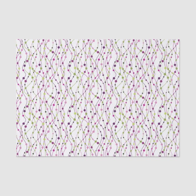 Mehrfarbiger Punkthintergrund Seidenpapier (Vorderseite)