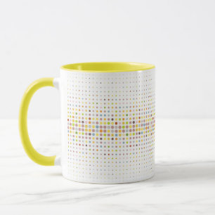 Mehrfarbiger Punkthintergrund Tasse