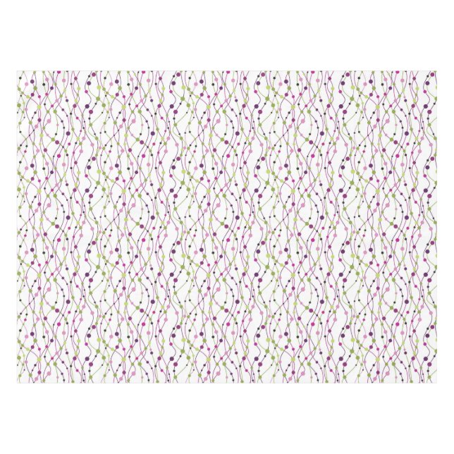 Mehrfarbiger Punkthintergrund Tischdecke (Vorderseite (Horizontal))