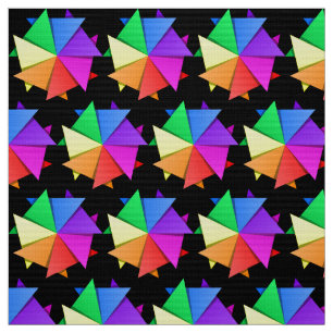 mehrfarbiger Regenbogenstar Stoff