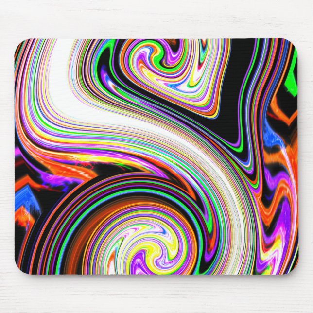 Mehrfarbiger Spark Swirl 3 Mousepad (Vorne)