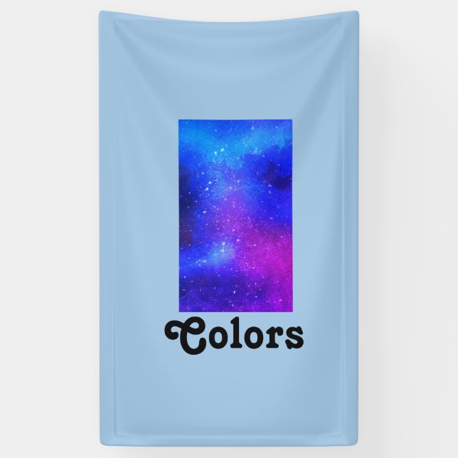 Mehrfarbiger T - Shirt Banner (Vertikal)