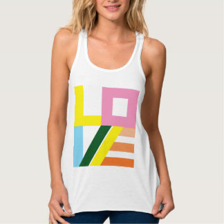 mehrfarbiger Tank "LIEBE" Top