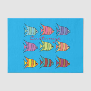 mehrfarbiger Tropischer Fisch Thunder_Cove Seidenpapier