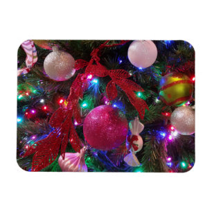 Mehrfarbiger Weihnachtsbaum Bunter Feiertag Magnet