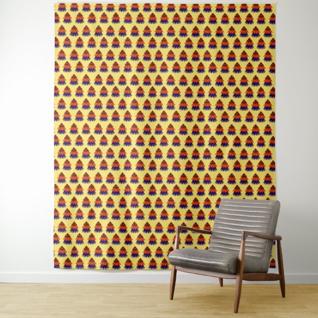 mehrfarbiger Weihnachtsbaum - Tapestry Wandteppich (Beispiel)