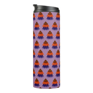 mehrfarbiger Weihnachtsbaum - Thermal Tumbler Thermosbecher
