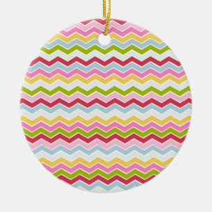 Mehrfarbiger Zickzack Zickzack Keramikornament